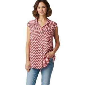 Jachs Girlfriend New York size 1X button front top.